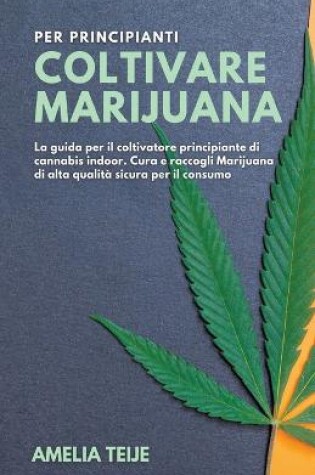 Cover of Coltivare Marijuana per Principianti - La guida per il coltivatore principiante di cannabis indoor. Cura e raccogli Marijuana di alta qualita sicura per il consumo