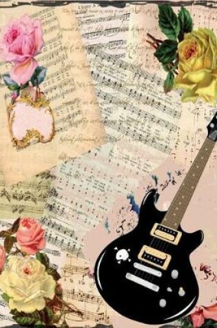 Cover of Floral Vintage Music Guitar TAB Notebook