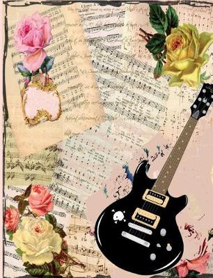 Book cover for Floral Vintage Music Guitar TAB Notebook