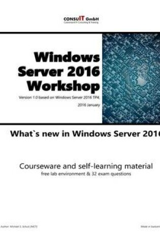 Cover of Windows Server 2016 Workshop
