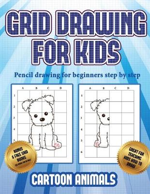 Cover of Pencil drawing for beginners step by step (Learn to draw cartoon animals)