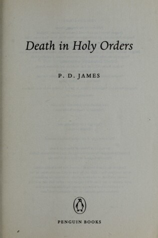 Cover of Death in Holy Orders (Om)