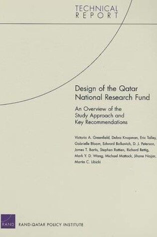 Cover of Design of the Qatar National Research Fund