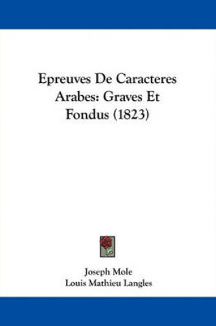 Cover of Epreuves de Caracteres Arabes