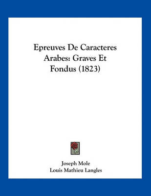 Book cover for Epreuves de Caracteres Arabes