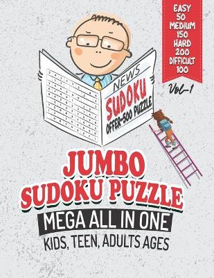 Book cover for Jumbo Sudoku Puzzle Mega All in One