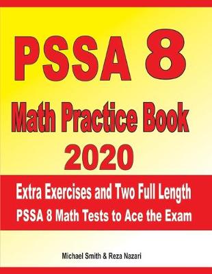 Book cover for PSSA 8 Math Practice Book 2020