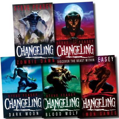 Cover of Changeling Collection Books Set (zombie Dawn, Demon Games, Blood Wolf, Dark Moon, Changeling)