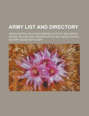 Book cover for Army List and Directory