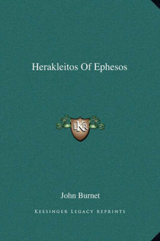 Cover of Herakleitos of Ephesos