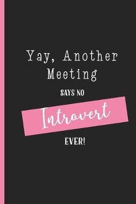 Book cover for Yay Another Meeting Says No Introvert Ever