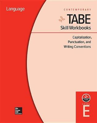 Book cover for Tabe Skill Workbooks Level E: Capitalization, Punctuation, and Writing Conventions (10 Copies)