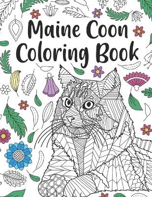 Book cover for Maine Coon Coloring Book