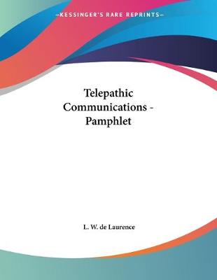 Book cover for Telepathic Communications - Pamphlet