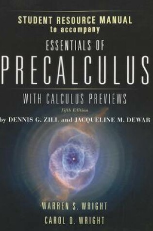 Cover of Student Resource Manual to Accompany Essentials of Precalculus with Calculus Previews