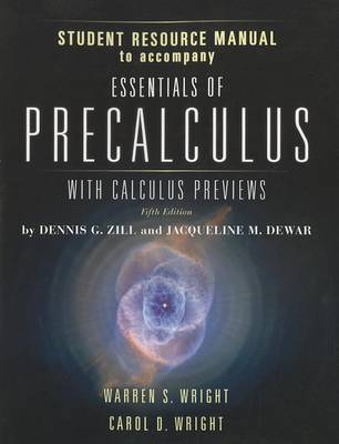 Book cover for Student Resource Manual to Accompany Essentials of Precalculus with Calculus Previews