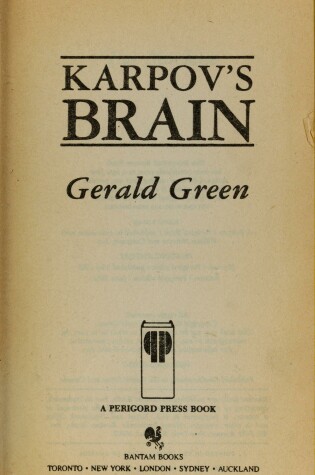 Cover of Karpov's Brain