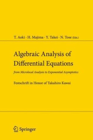 Cover of Algebraic Analysis of Differential Equations