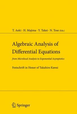 Book cover for Algebraic Analysis of Differential Equations