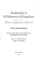 Book cover for Yesterday's Wilderness Kingdom