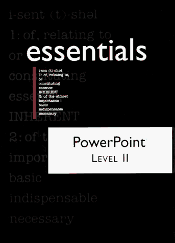 Book cover for PowerPoint 97 Essentials, Level II