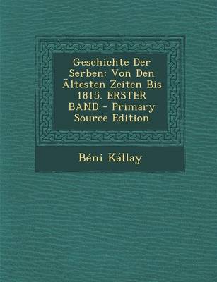 Book cover for Geschichte Der Serben