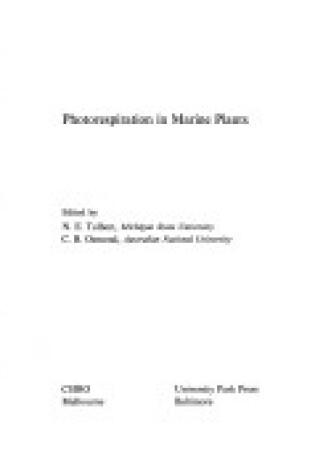 Cover of Photorespiration in Marine Plants