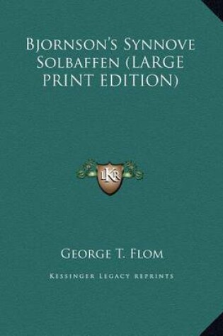 Cover of Bjornson's Synnove Solbaffen