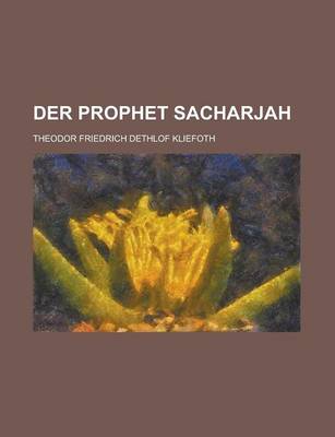 Book cover for Der Prophet Sacharjah