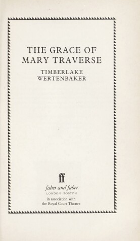 Book cover for The Grace of Mary Traverse