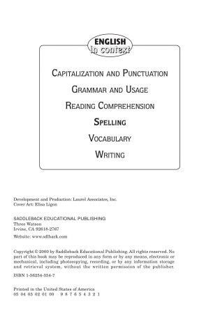 Cover of Spelling (Enhanced eBook)
