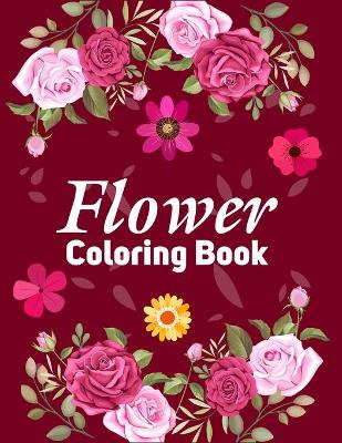 Book cover for Flower Coloring Book