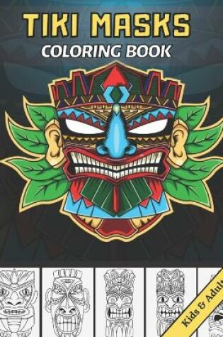 Cover of Tiki Masks Coloring book