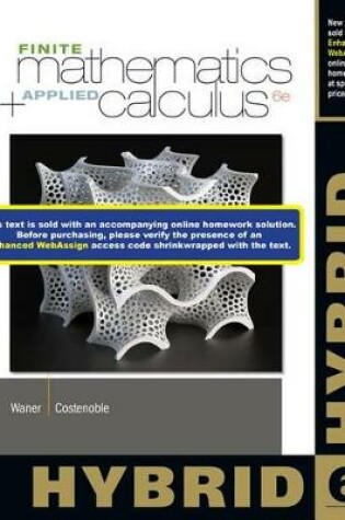 Cover of Finite Math and Applied Calculus, Hybrid