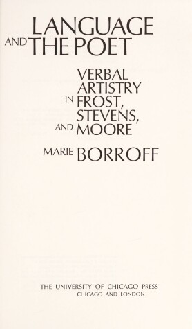 Book cover for Language and the Poet