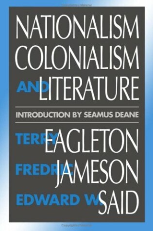 Cover of Nationalism, Colonialism and Literature