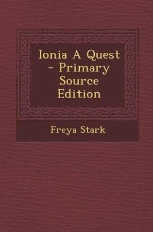 Cover of Ionia a Quest