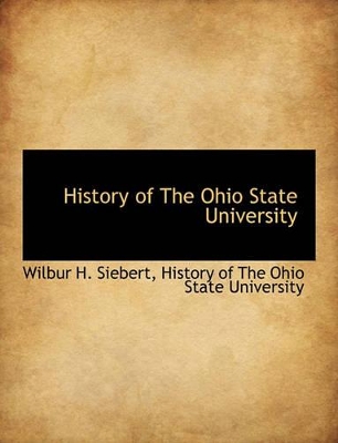 Book cover for History of the Ohio State University