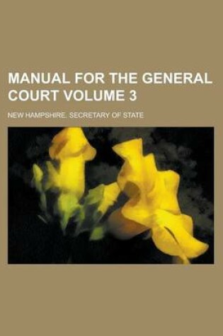 Cover of Manual for the General Court (No. 5)