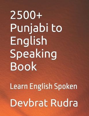 Book cover for 2500+ Punjabi to English Speaking Book