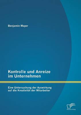 Book cover for Kontrolle und Anreize im Unternehmen