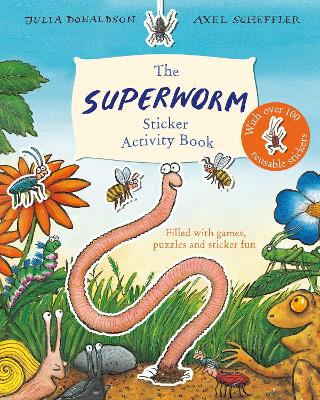 Book cover for Superworm Sticker Activity Book