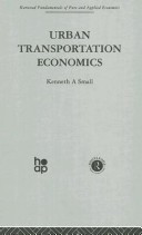 Book cover for Urban Transport Economics