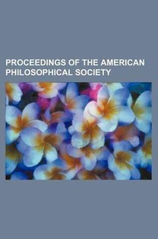 Cover of Proceedings of the American Philosophical Society