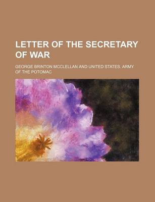 Book cover for Letter of the Secretary of War