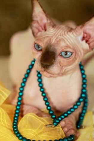 Cover of Styling Hairless Sphynx Kitty Wearing a Necklace Journal