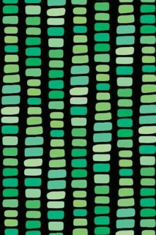 Cover of Journal Notebook Abstract Rectangles In Green