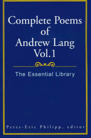 Cover of Complete Poems of Andrew Lang