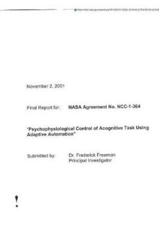 Cover of Psychophysiological Control of Acognitive Task Using Adaptive Automation