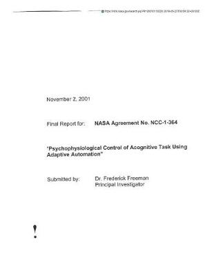 Book cover for Psychophysiological Control of Acognitive Task Using Adaptive Automation